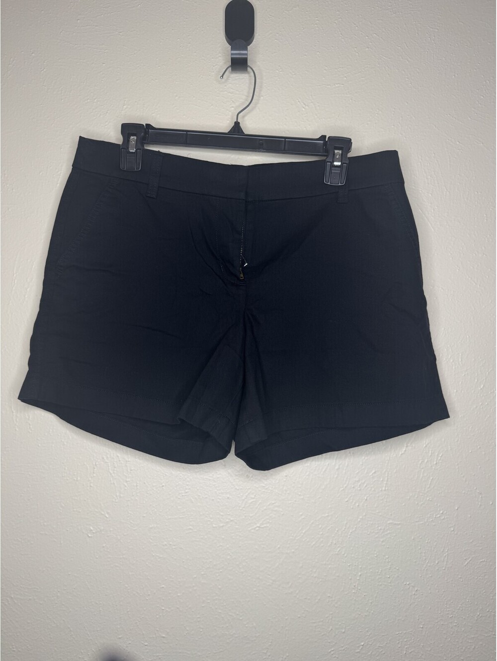 J. Crew 100% Cotton Classic Chino Shorts 5in Black Women's Size 10 NWT
